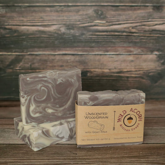Unscented Woodgrain Soap with Goat Milk