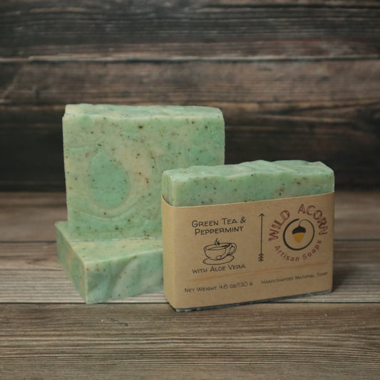 Green Tea & Peppermint Soap with Aloe