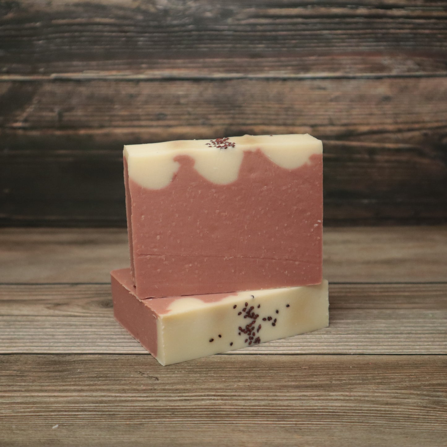 Frosted Cranberry Pomegranate Soap with Coconut Milk