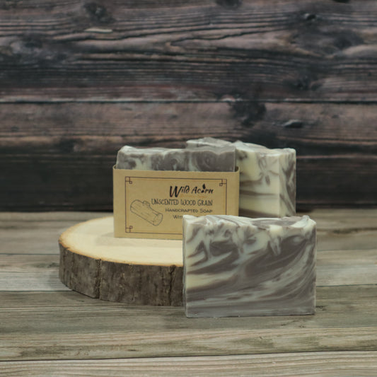 Unscented Woodgrain Soap with Goat Milk