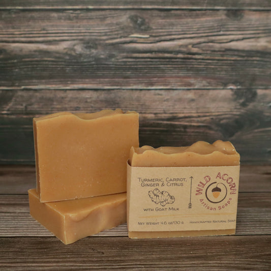 Turmeric, Carrot, Ginger & Citrus Soap with Goat Milk