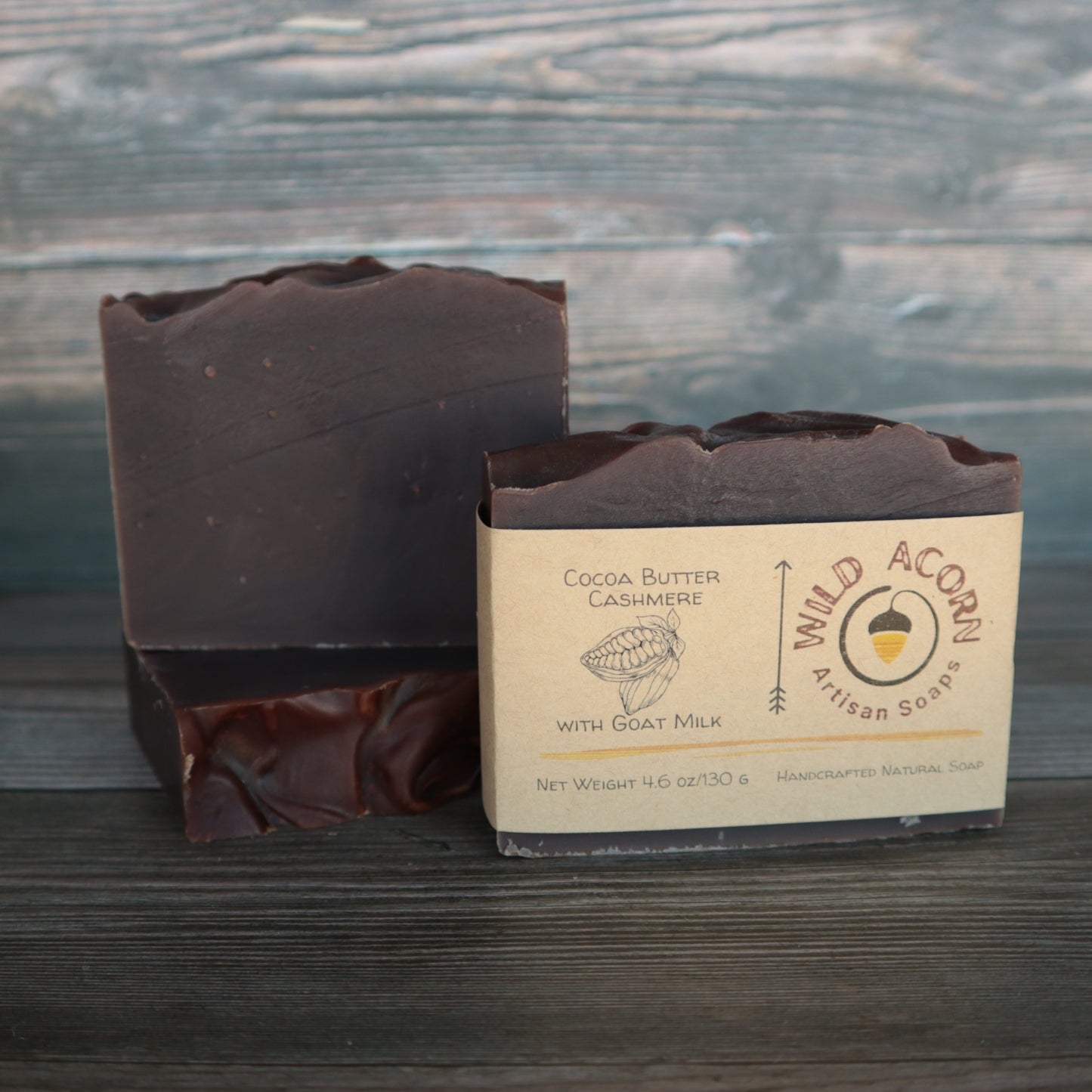 picture of soap with a chocolate brown color