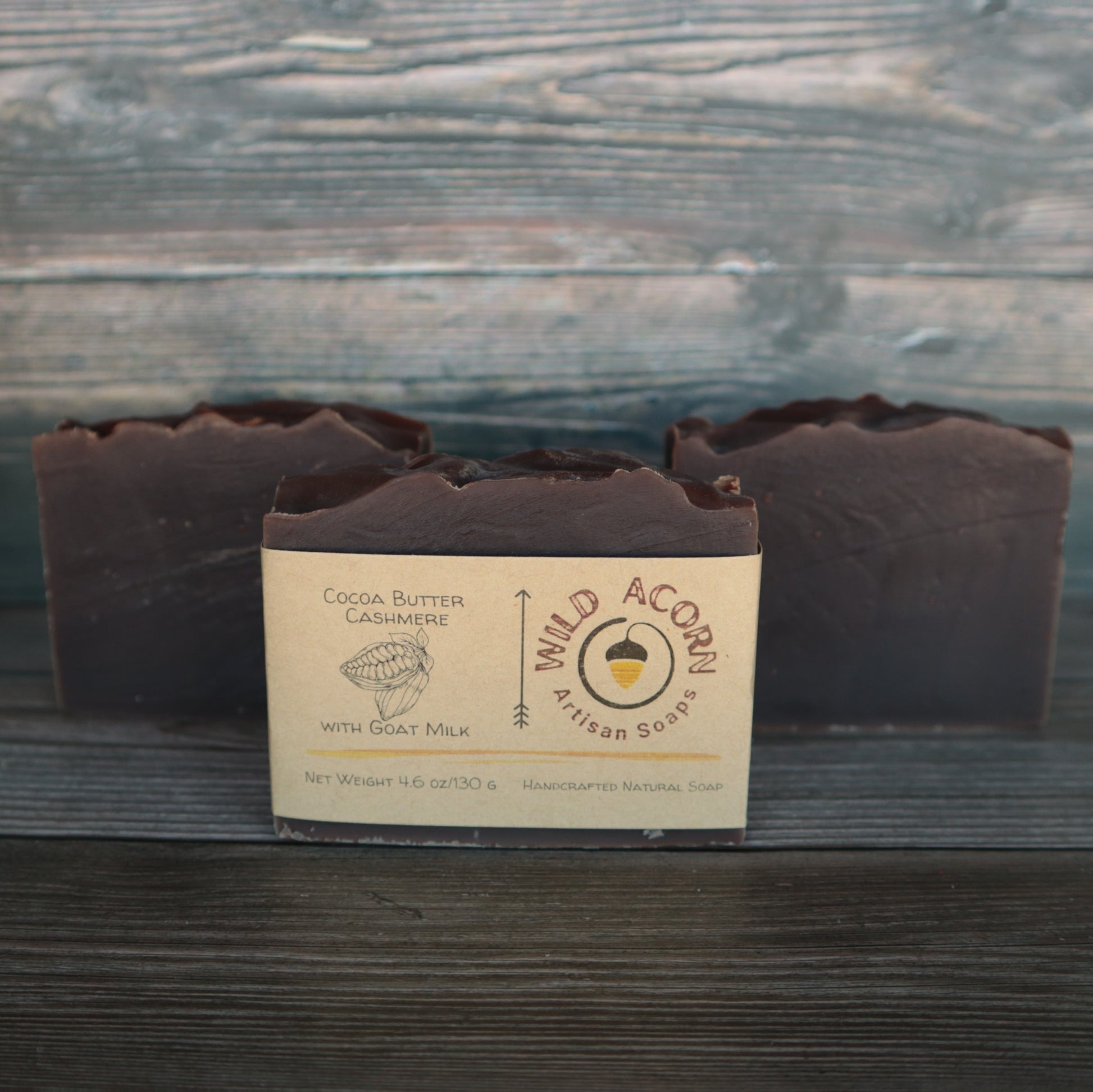 picture of soap with a chocolate brown color