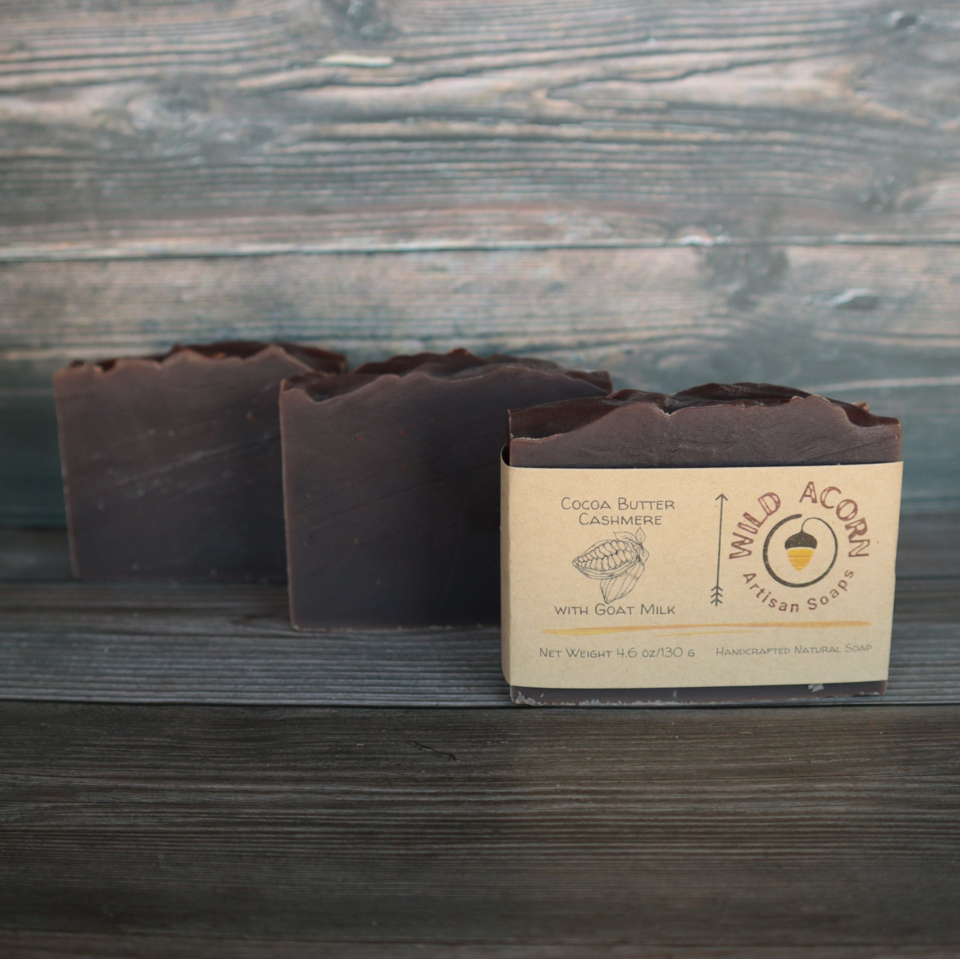 picture of soap with a chocolate brown color