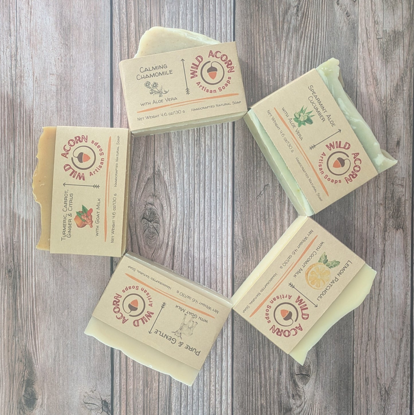 5-Pack Gentle Soaps