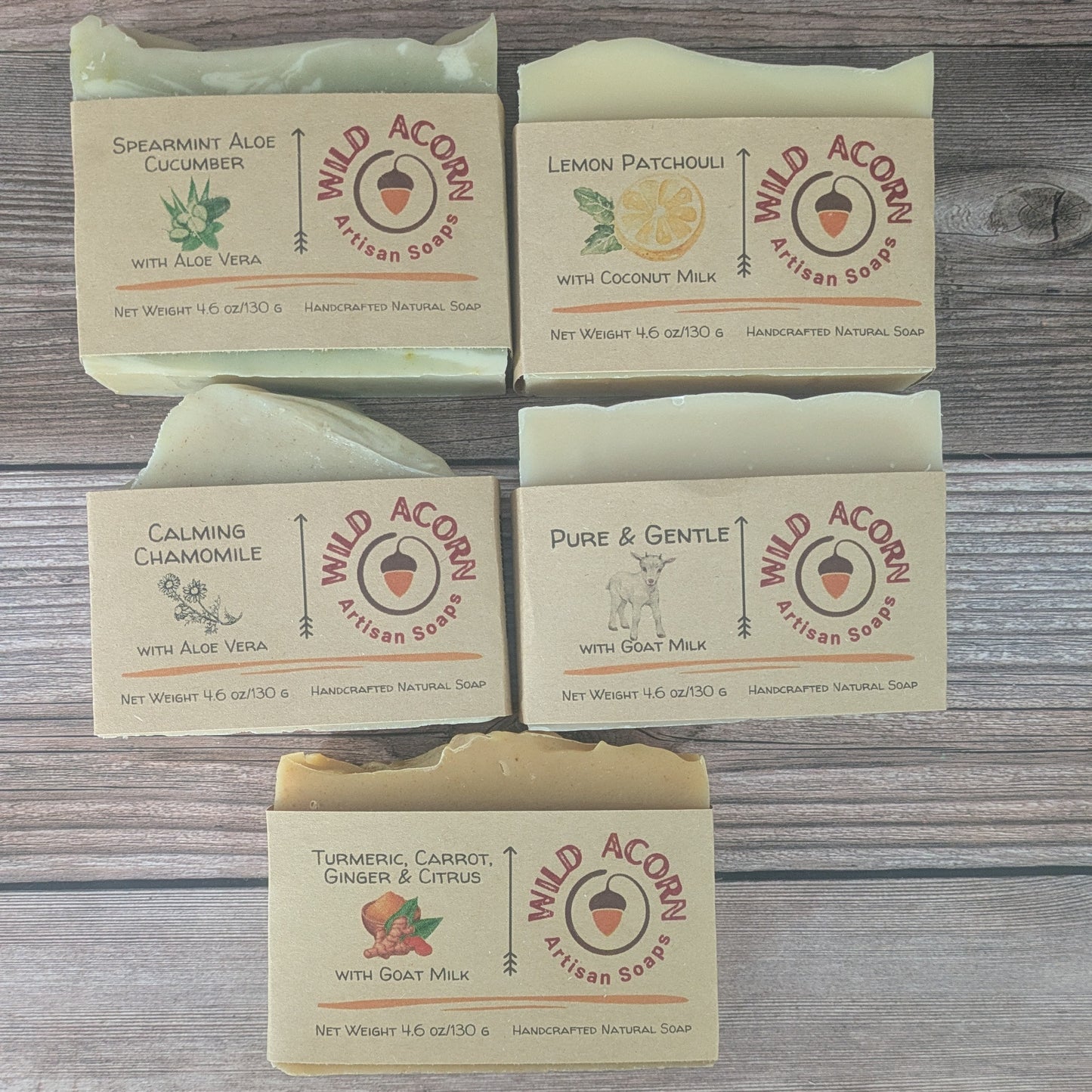 5-Pack Gentle Soaps