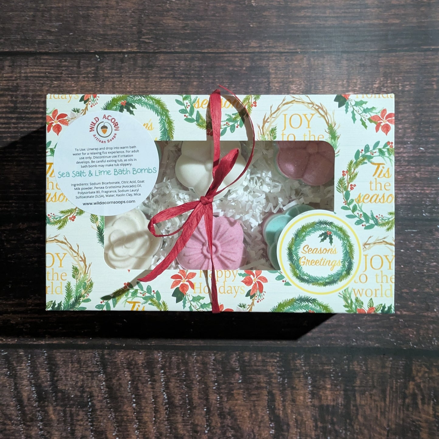 Sea Salt & Lime Foaming Bath Bombs Set of 6