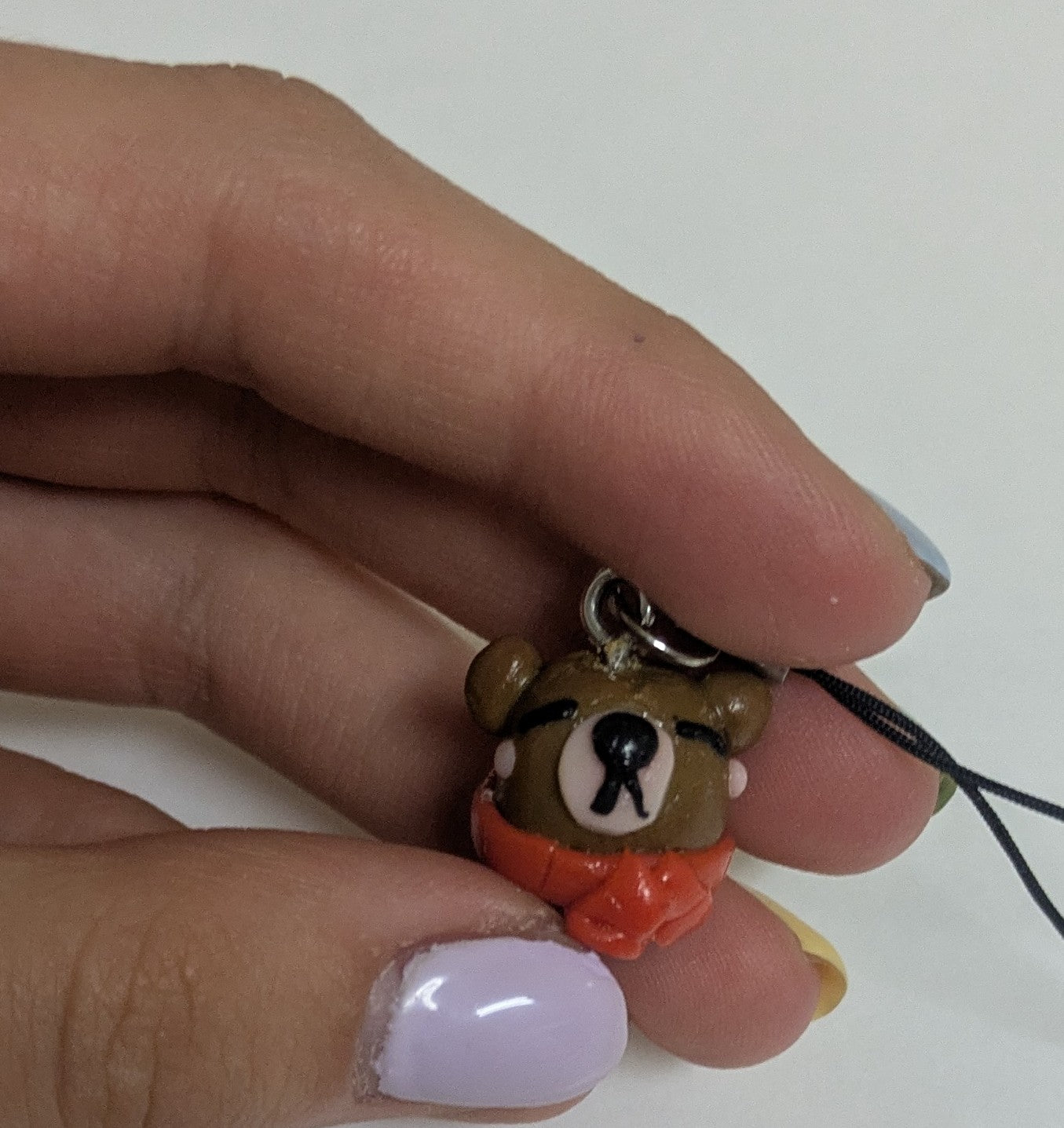 Bear w/Scarf Keychain