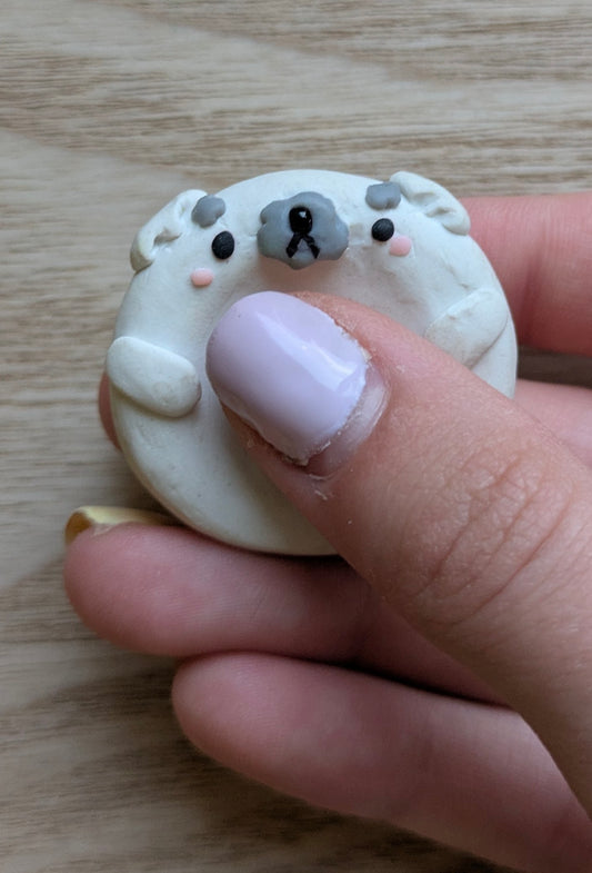 Wibble the Dog Worry Stone