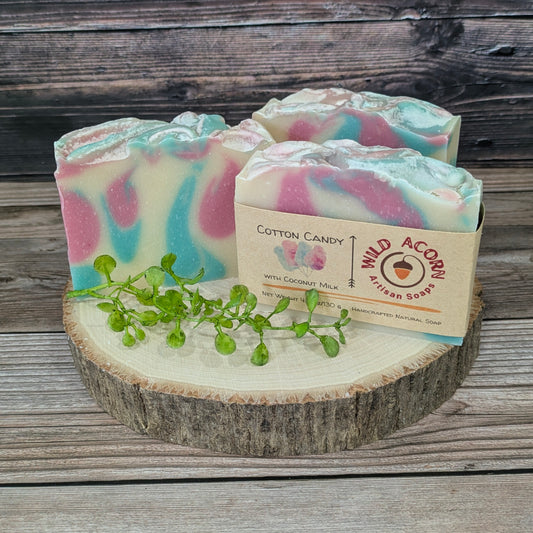 Cotton Candy soap with coconut milk