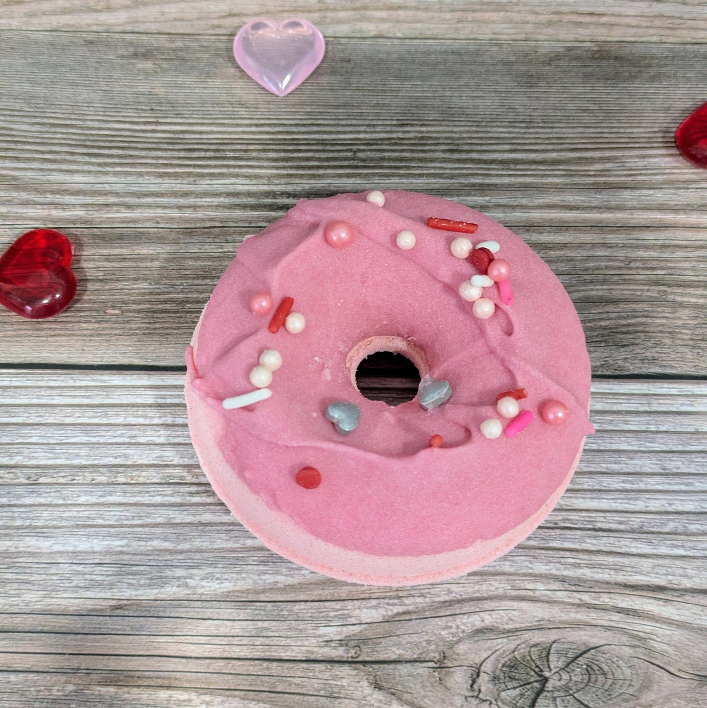 Be Mine Raspberry Bubbling Donut Bath Bomb